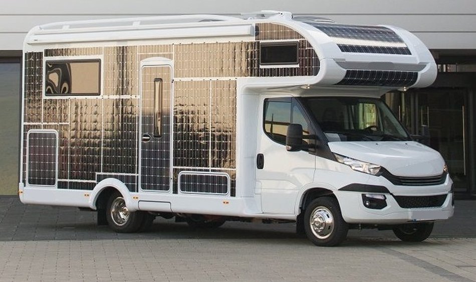 E-Wohnmobil in der Ladebucht